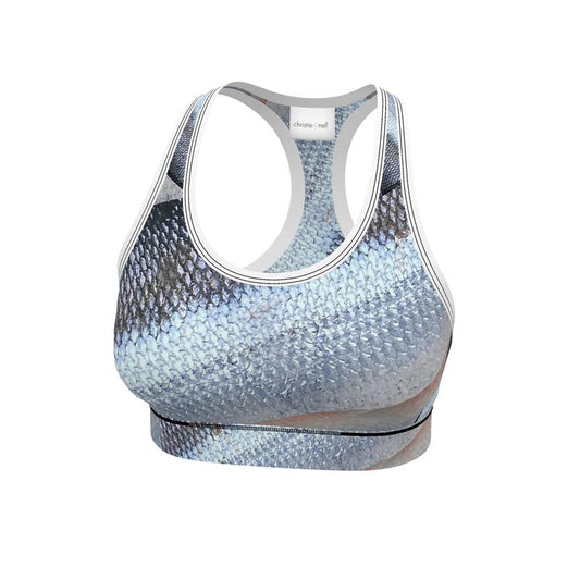 Alaska Sockeye Salmon Skin Sports Bra