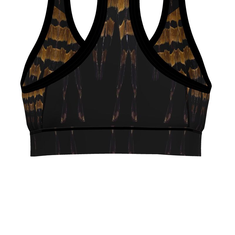 North Dakota Pheasant Tail Sports Bra