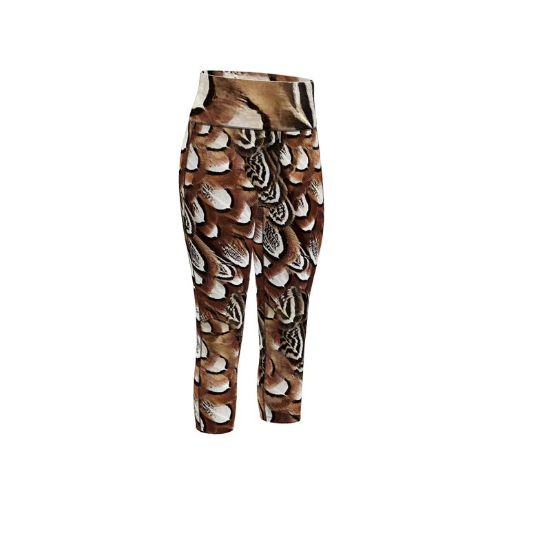 North Dakota Pheasant Feathers Sports Leggings