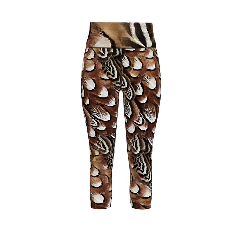 North Dakota Pheasant Feathers Sports Leggings