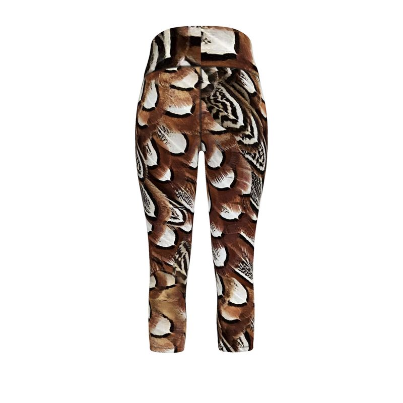 North Dakota Pheasant Feathers Sports Leggings