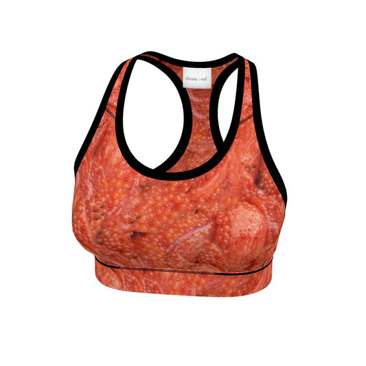 Alaska Sockeye Salmon Roe Sports Bra