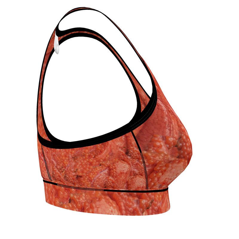 Alaska Sockeye Salmon Roe Sports Bra