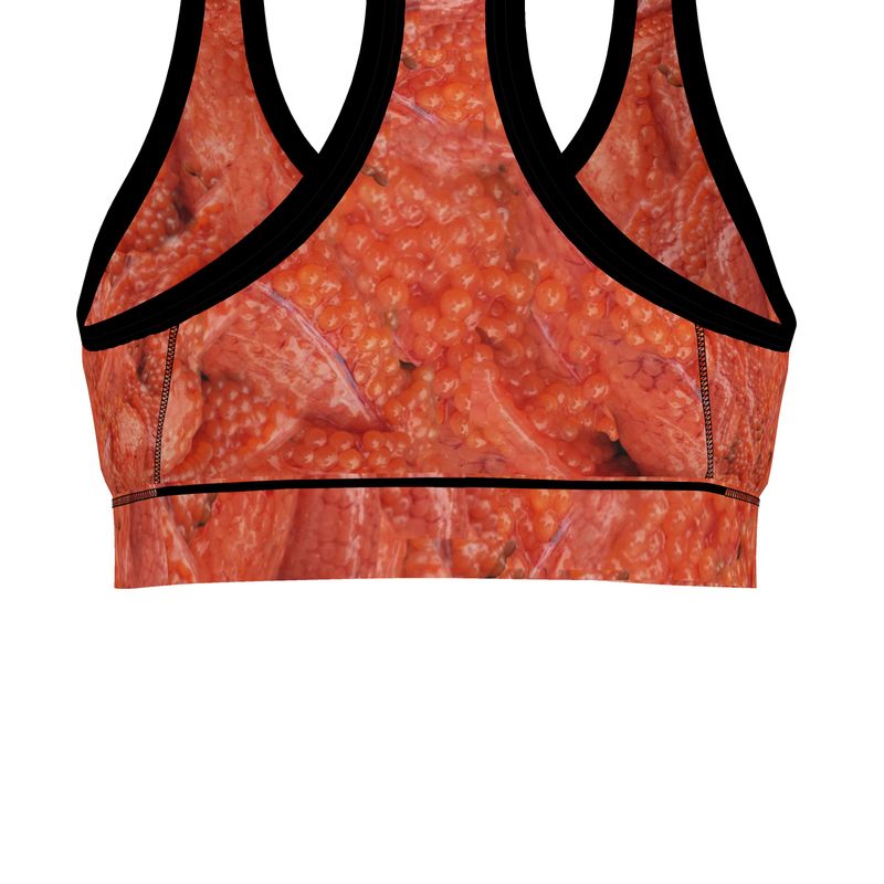 Alaska Sockeye Salmon Roe Sports Bra