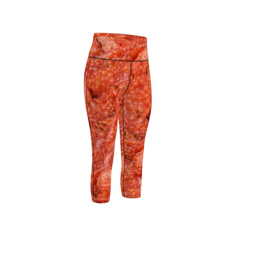 Alaska Sockeye Salmon Roe Sports Leggings