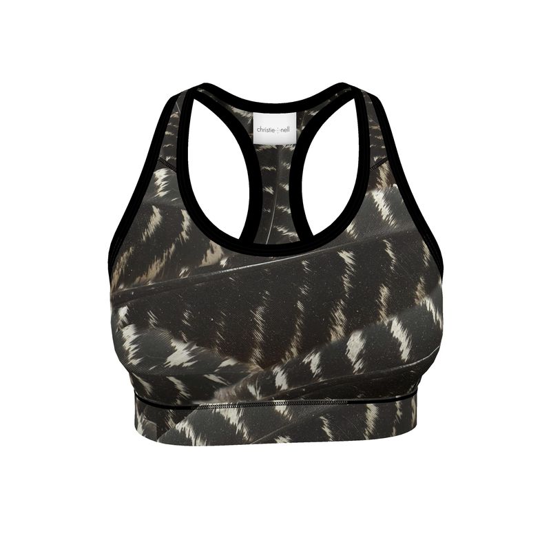 Wild Turkey Feather Sports Bra