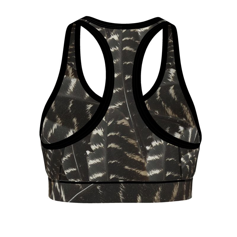 Wild Turkey Feather Sports Bra