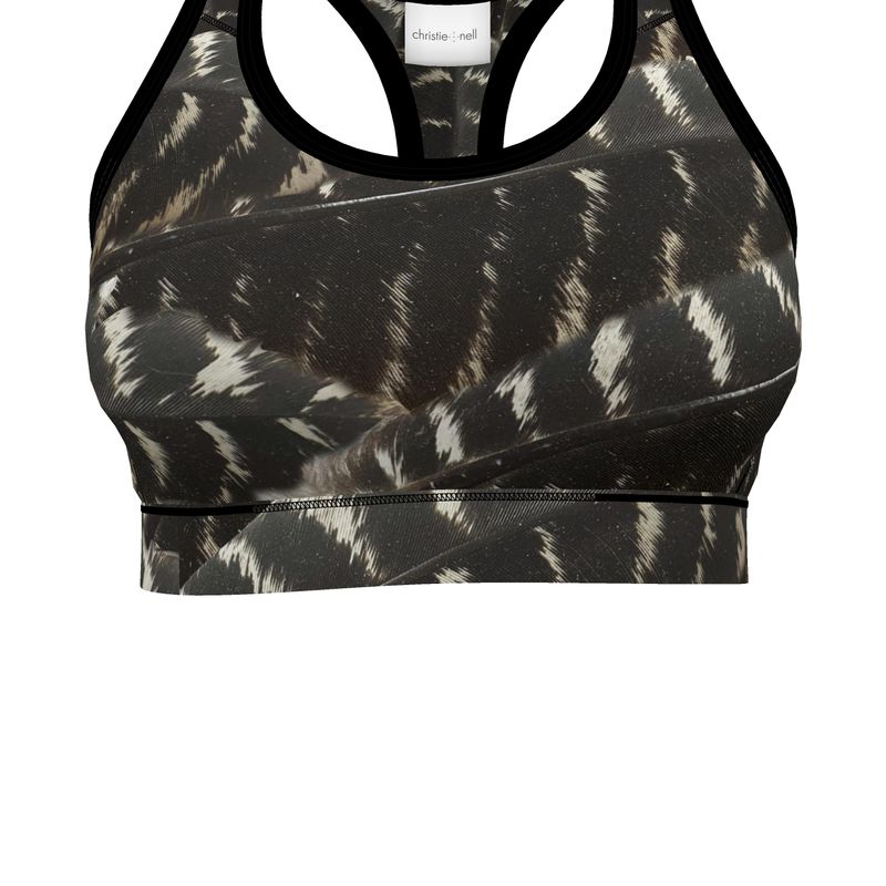 Wild Turkey Feather Sports Bra