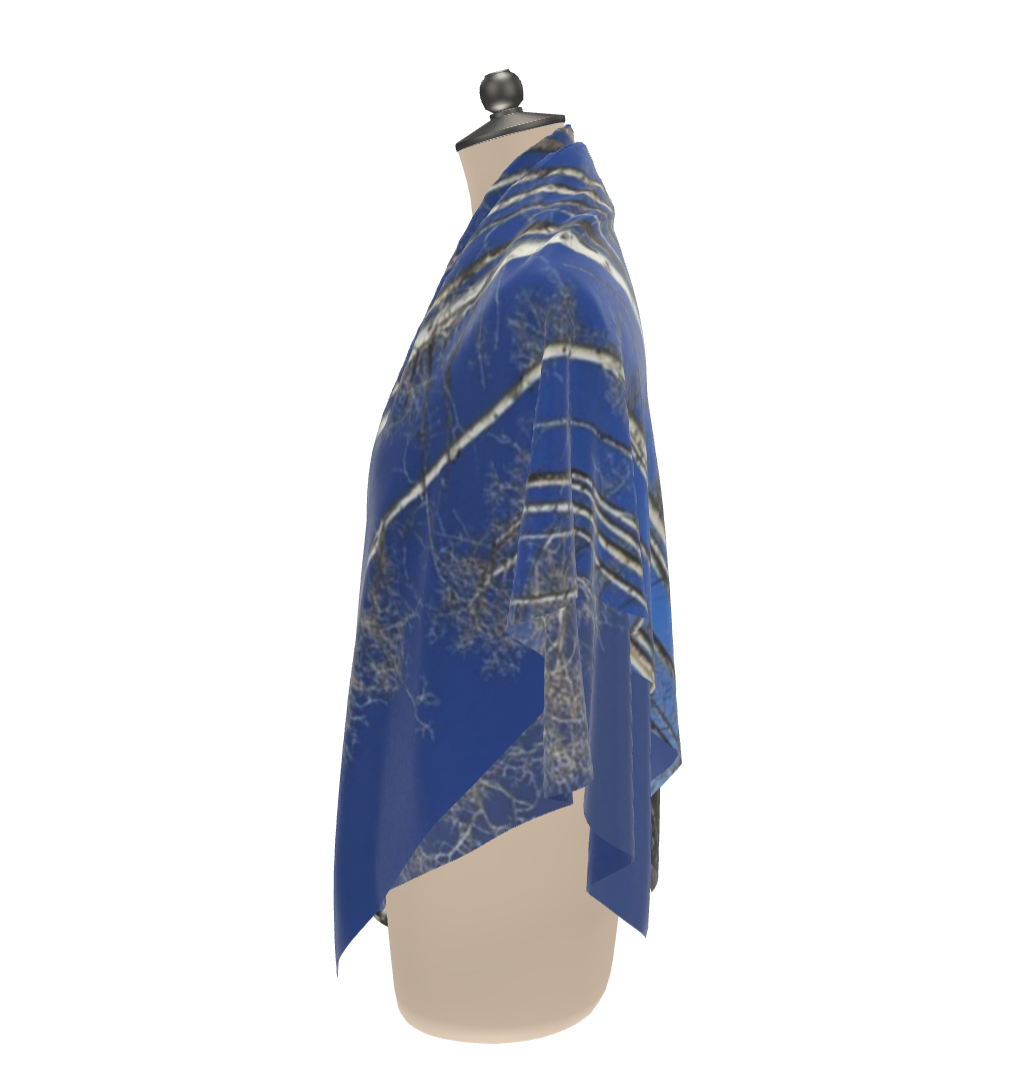 Winter Aspens Silk Scarf