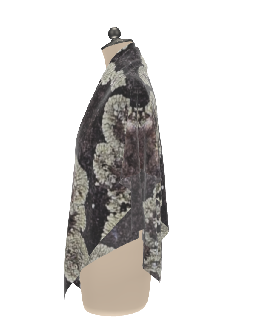 Lava Lichen Silk Scarf