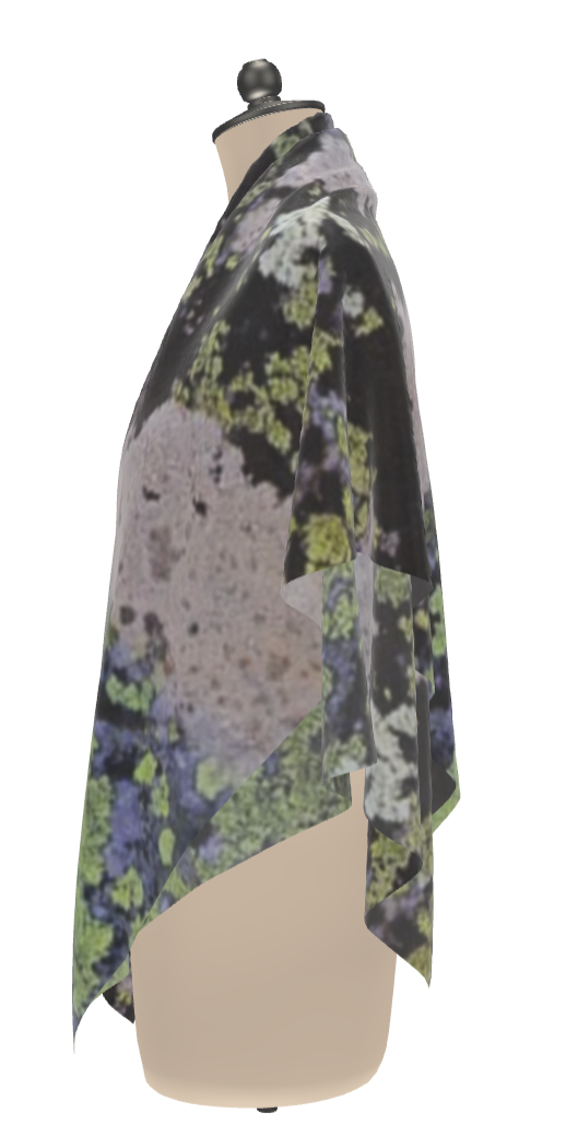 Tres Piedras Lichen Silk Scarf